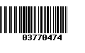 Código de Barras 03770474