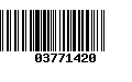 Código de Barras 03771420