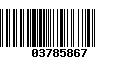 Código de Barras 03785867