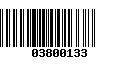 Código de Barras 03800133