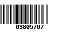 Código de Barras 03805707