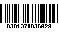 Código de Barras 0381370036029