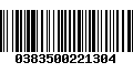 Código de Barras 0383500221304