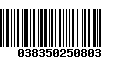 Código de Barras 038350250803