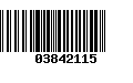 Código de Barras 03842115