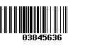 Código de Barras 03845636