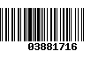 Código de Barras 03881716