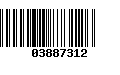 Código de Barras 03887312