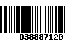 Código de Barras 038887120