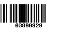 Código de Barras 03890929