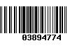 Código de Barras 03894774