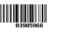 Código de Barras 03905968