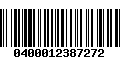 Código de Barras 0400012387272