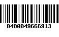 Código de Barras 0400049666913