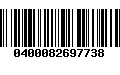 Código de Barras 0400082697738