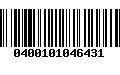 Código de Barras 0400101046431