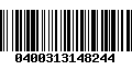 Código de Barras 0400313148244