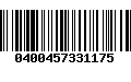 Código de Barras 0400457331175
