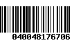Código de Barras 040048176706