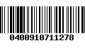 Código de Barras 0400910711278