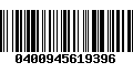 Código de Barras 0400945619396