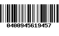 Código de Barras 0400945619457