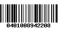 Código de Barras 0401008942208