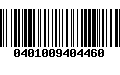 Código de Barras 0401009404460