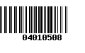 Código de Barras 04010508