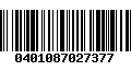 Código de Barras 0401087027377