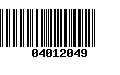 Código de Barras 04012049