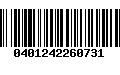 Código de Barras 0401242260731