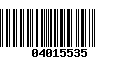 Código de Barras 04015535