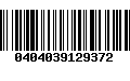 Código de Barras 0404039129372