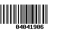 Código de Barras 04041906