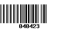 Código de Barras 040423