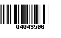 Código de Barras 04043506