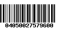 Código de Barras 04050027579600