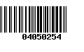 Código de Barras 04050254