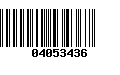 Código de Barras 04053436