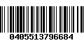 Código de Barras 0405513796684