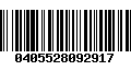 Código de Barras 0405528092917