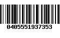 Código de Barras 0405551937353