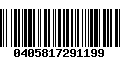 Código de Barras 0405817291199