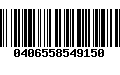 Código de Barras 0406558549150