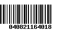 Código de Barras 040821164018