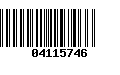 Código de Barras 04115746