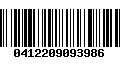 Código de Barras 0412209093986