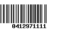 Código de Barras 0412971111