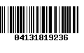 Código de Barras 04131819236